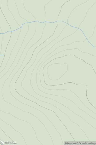 Thumbnail image for Meallan Odhar [Glen Albyn and the Monadh Liath] [NH558052] showing contour plot for surrounding peak